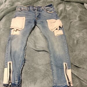 MNML Blue Denim with Cream Accents